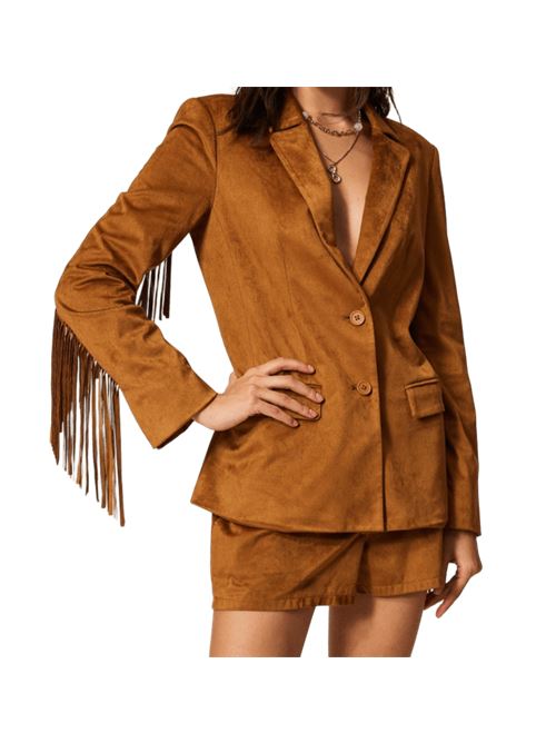SUEDE FRANGE TWINSET | 261AP233110065